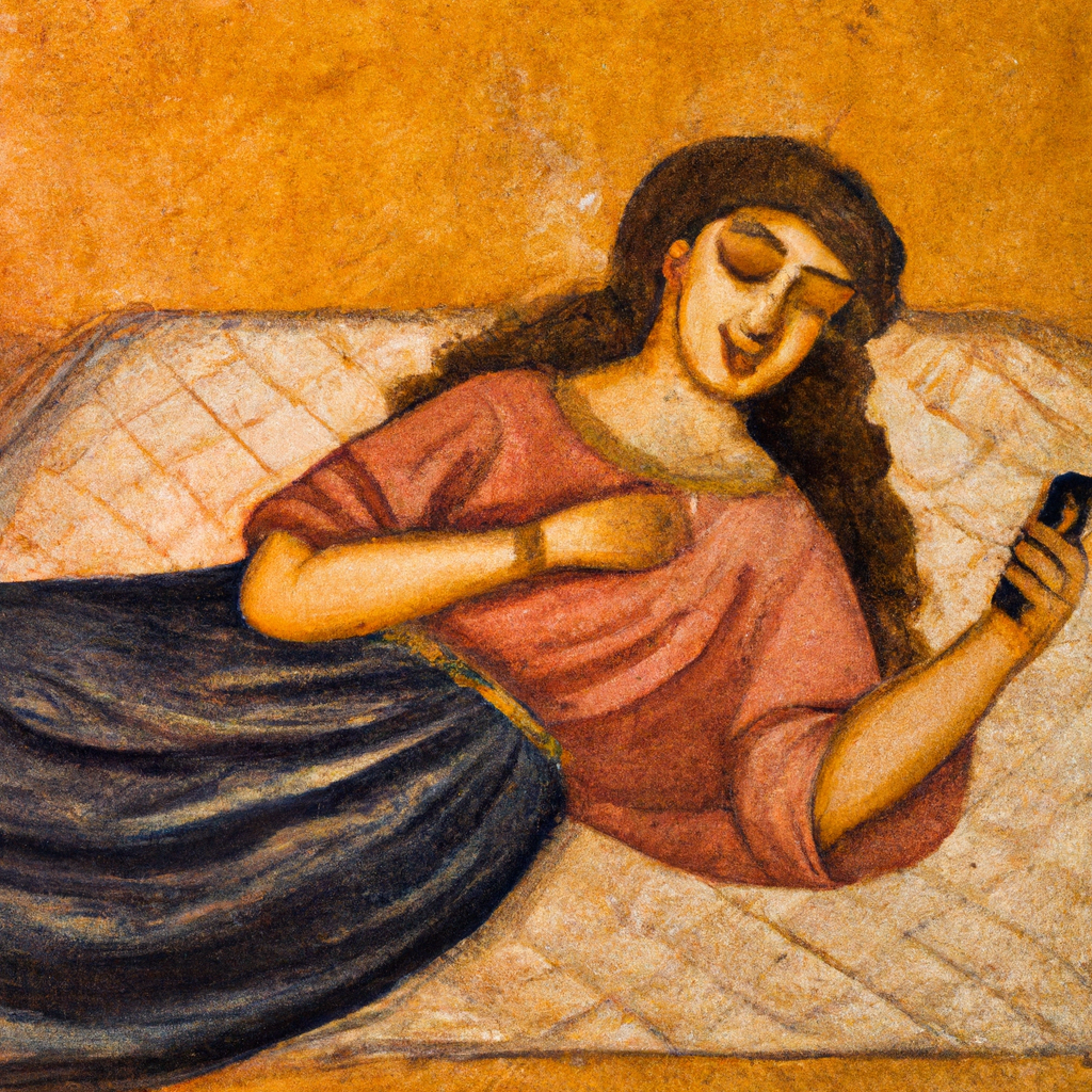 Ancient Roman (Pompeii) painting in a fresco of Hot Goss on the Ye Olde Cellular Device